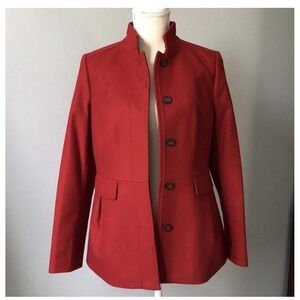 Women's Red Banana Republic Italian Wool Coat Size Medium